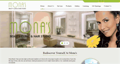 Desktop Screenshot of monasbeautyclinic.com